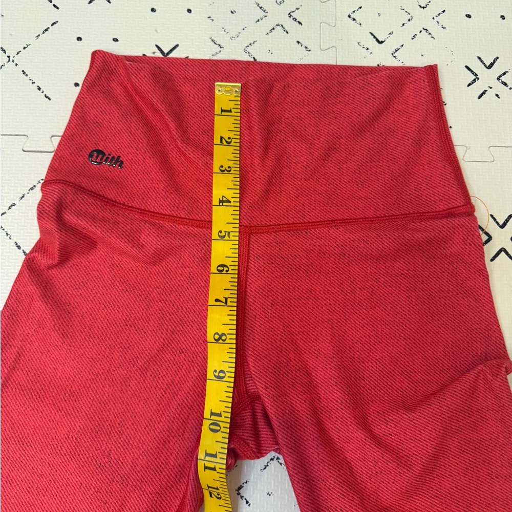 Peloton x WITH red heather cropped leggings S - Picture 3 of 7